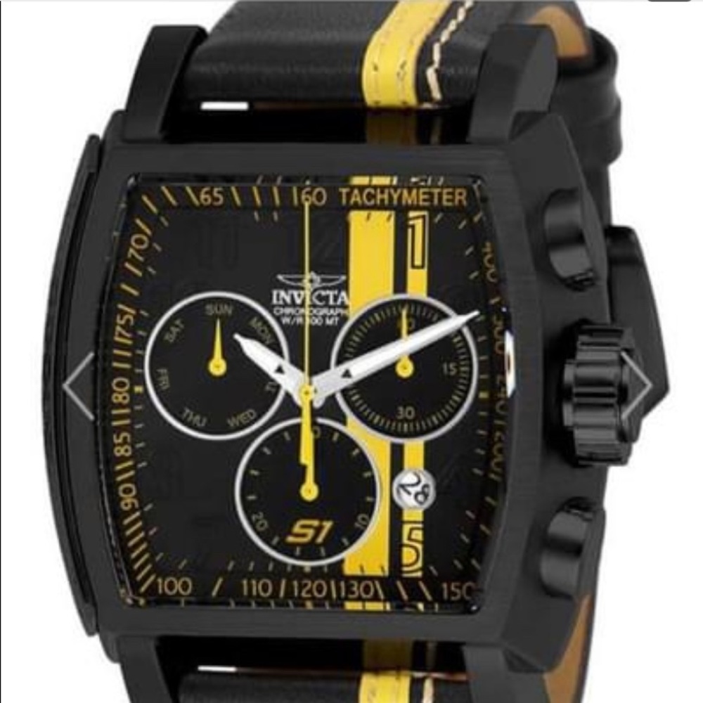 Men's Rally Team Chronograph Leather Strap Watch